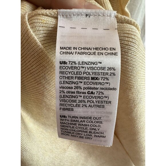 CHICOS Womens SWEATER Long Sleeve Light Cream Turtleneck Size‎ 2 (L/12) SOFT - Picture 6 of 8